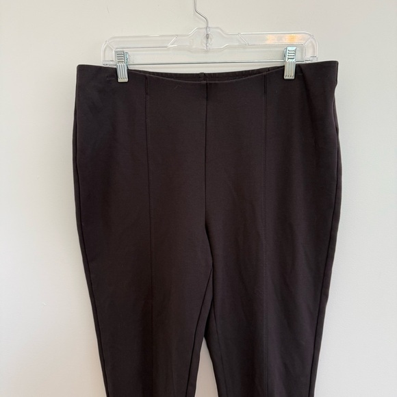 J Jill Pants Womens Ponte Slim Leg Pull On Hem Slits Stretchy Casual Career Sz L - Picture 3 of 11